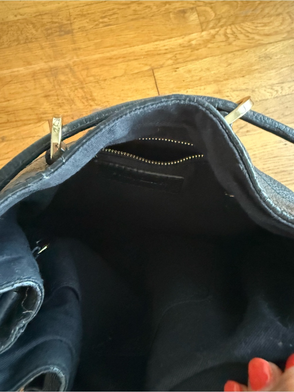 Like New See By Chloe Black Leather Tassel Drawstring Shoulder Bag - Picture 4 of 7
